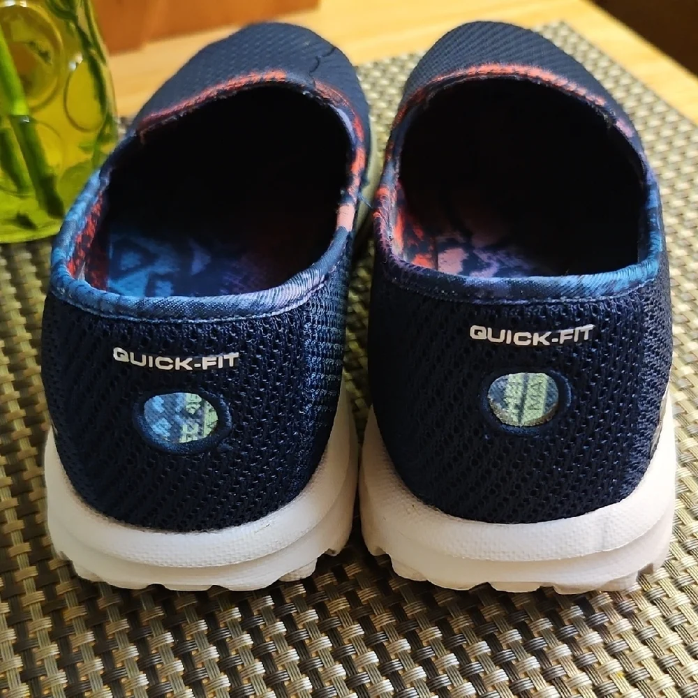 Skechers Goga Mat Navy Blue Slip-On Sneakers Womens Size 7 - Picture 4 of 7